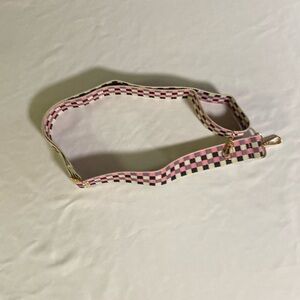 Crossbody purse adjustable straps 1 and a half inch wide checkered